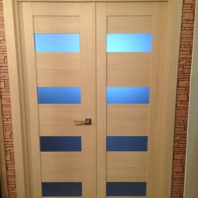 Двери МДФ со стеклянными вставками